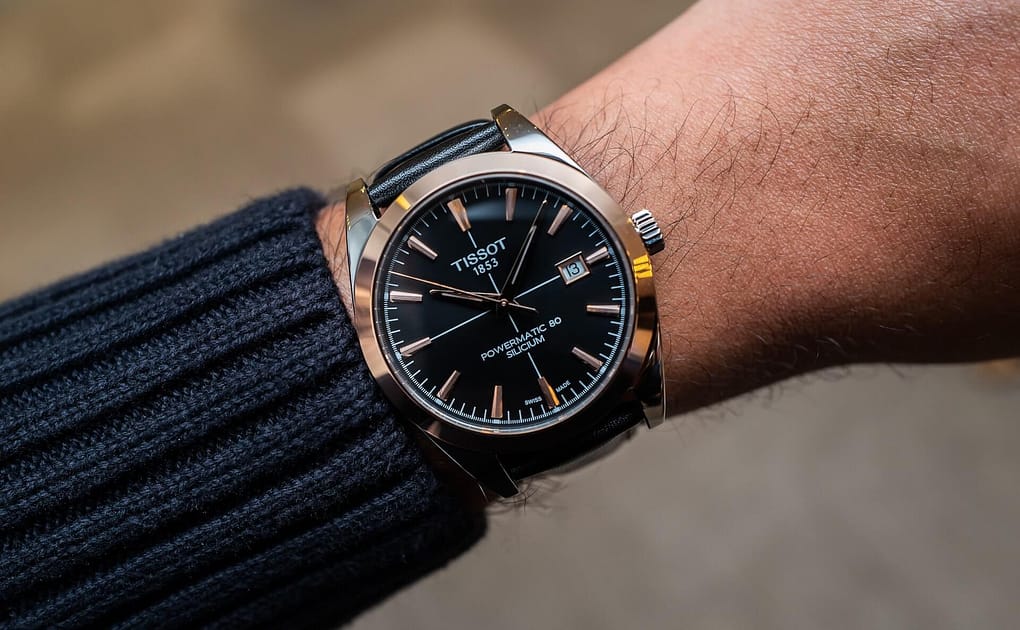đồng hồ nam Tissot Gentleman Powermatic 80 màu đen